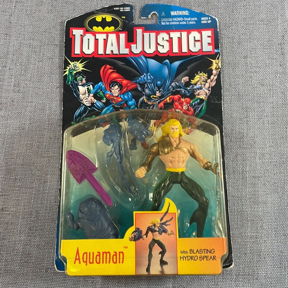 Aquaman DC Comics Total Justice 1996 Kenner Action Figure Batman Hasbro